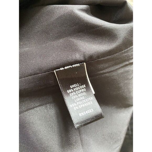 Banana Republic Skirt BR Black Pocketed Stretch Pencil 8 Wool Blend - Picture 7 of 7